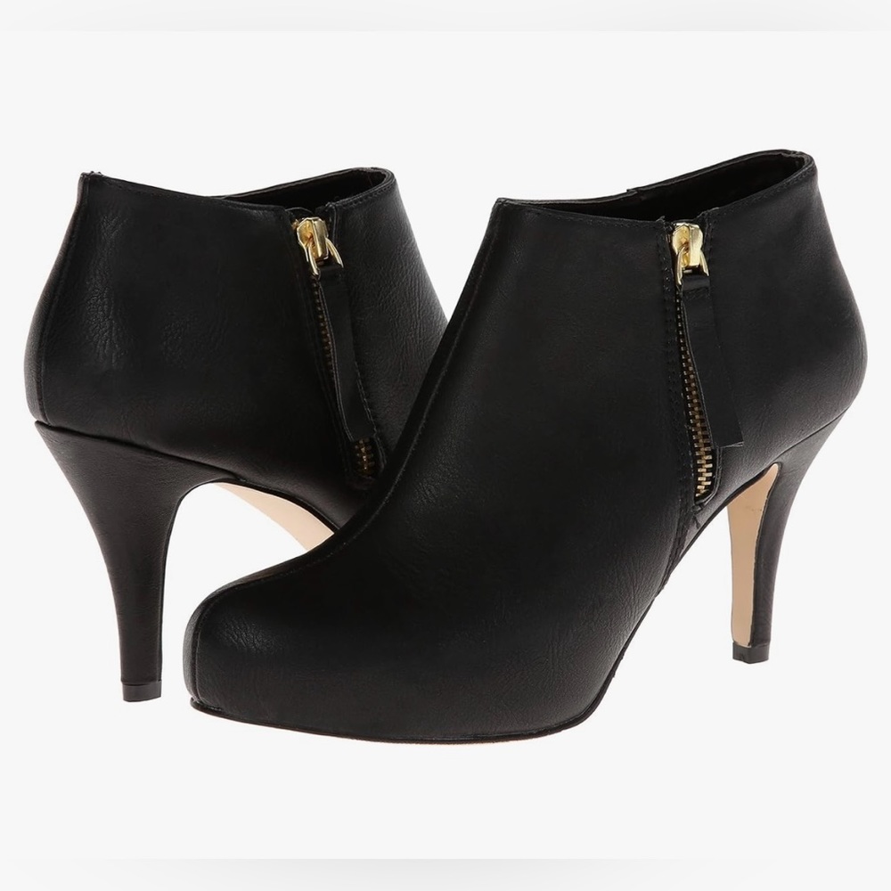 Madden Girl G-Ginger Black High Heel Ankle Booties